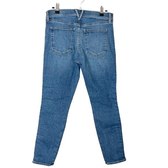 Veronica Beard Debbie Skinny Jeans Women’s 27 Blue Tuxedo Stripe High Rise - Picture 6 of 12